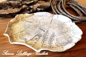 Sanoas Lieblings - Unikate Keramik Schale oval